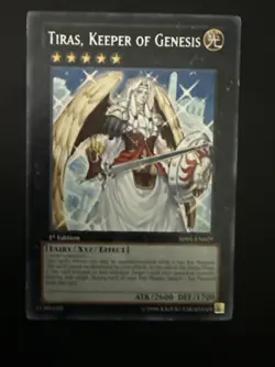 Yugioh Tiras, Keeper of Genesis 1st Edition Rare BP01-EN029 NM - Image 1