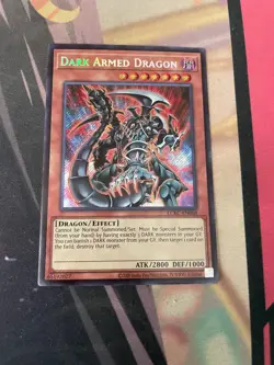 YUGIOH - DARK ARMED DRAGON - SECRET RARE - LCKC - UNLIMITED - NM - Image 1