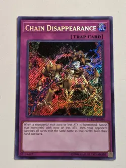 Chain Disappearance LCKC-EN094 Secret Rare Yugioh Legendary Collection Kaiba NM - Image 1