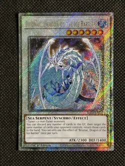 YuGiOh! - Brionac, Dragon of the Ice Barrier RA03-EN227 Platinum Secret 1st NM - Image 1