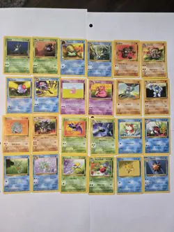 24 Pokemon TCG Cards 1999, 12 Evolved Pairs See Photos and Desc for Cards - Image 1