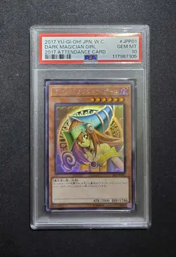 PSA 10 DARK MAGICIAN GIRL 2017 YU-GI-OH! World Champ JPN Attendance Card JPP01 - Image 1