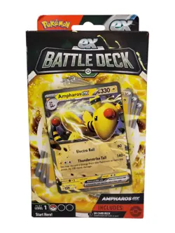 New - Pokemon Ampharos Ex Battle Deck Trading Card Game - Image 1