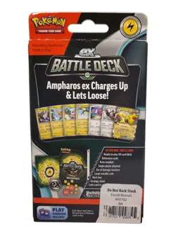 New - Pokemon Ampharos Ex Battle Deck Trading Card Game - Image 2