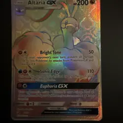 Pokemon TCG Altaria GX Dragon Majesty Holo Card 72/70 Secret Rare - Image 3