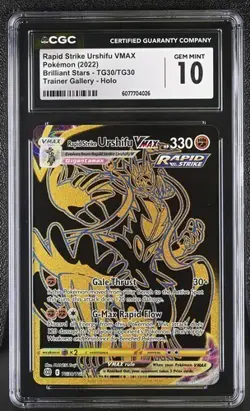 🪙🪙 CGC 10 Single Strike Urshifu VMAX TG29/TG30 Brilliant Stars Pokemon Card - Image 1