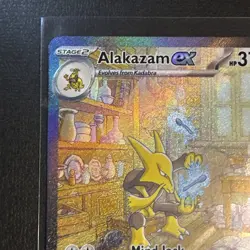 Pokemon Alakazam EX TCG 201/165 SV 151 Holo Card Near Mint Condition - Image 2