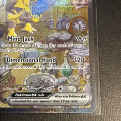 Pokemon Alakazam EX TCG 201/165 SV 151 Holo Card Near Mint Condition - Image 5