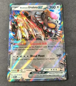 Pokemon Bloodmoon Ursaluna EX Black Star Promo Card SVPEN 177 NM - Image 1