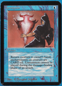 Unsummon Alpha PLD Blue Common MAGIC THE GATHERING CARD (ID# 505233) ABUGames - Image 1