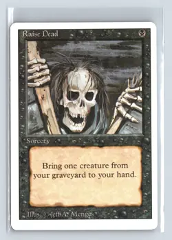 (2x) RAISE DEAD - MTG Magic the Gathering Card - Revised - Common - Image 1
