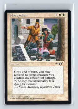 (4x) MARTYRDOM - MTG Magic the Gathering Card - Alliances - Common - Image 1