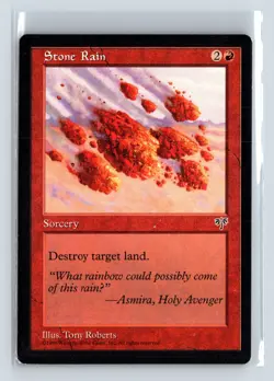 (2x) STONE RAIN - MTG Magic the Gathering Card - Mirage - Common - Image 1