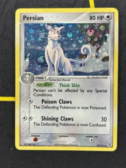 Persian 44/112 - EX Firered LeafGreen Reverse Holo Pokemon Card - MP - Image 1