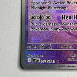 Pokemon TCG Flutter Mane Master Ball Holo Card SV Prismatic Evolutions 043/131 - Image 3