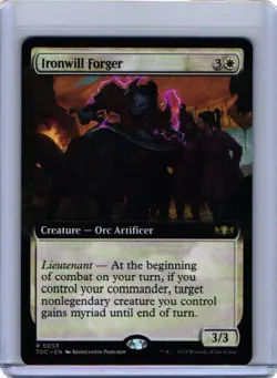 MTG - NM - Ironwill Forger (Extended Art) - Commander: Tarkir: Dragonstorm 53 - Image 1