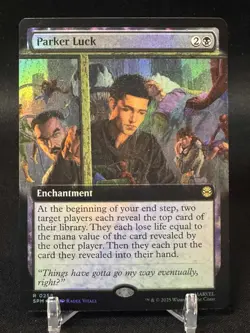 x1 Parker Luck - Foil - Extended Art R MTG Marvel's Spider-Man M/NM, English - Image 1
