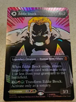 Eddie Brock / Venom - Foil (0233) (Borderless) Marvel's Spider-Man - Mtg - Image 1