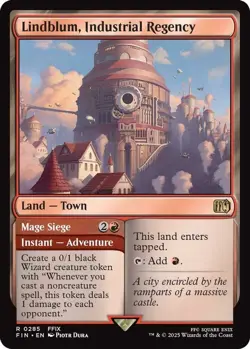x1 Lindblum, Industrial Regency // Mage Siege R MTG Final Fantasy M/NM, English - Image 1