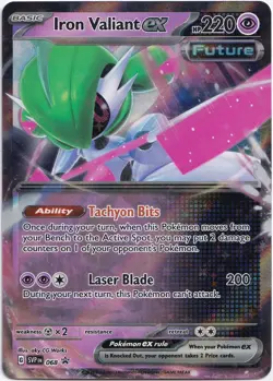 Pokemon Iron Valiant ex Double Rare Black Star Promo SVP 068 NM English - Image 1