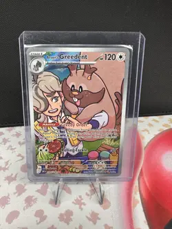 Arven’s Greedent 205/182 Pokemon Destined Rivals NM Near Mint English - Image 1
