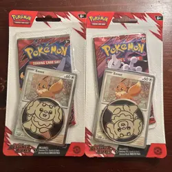 Pokemon Tcg Destined Rivals Eevee Blister 2 Pack - Image 1