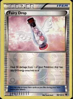 Pokemon Fairy Drop 99/124 Fates Collide Reverse Holo Uncommon LP - Image 1
