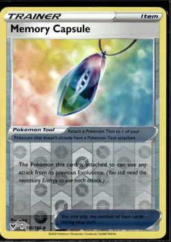 Pokemon Memory Capsule 155/185 Vivid Voltage Reverse Holo Uncommon - Image 1