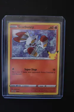 Scorbunny 16/25 Holo - 2021 Pokemon McDonald's 25th Anniversary - PACK FRESH - Image 1