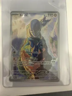 Pokemon TCG Sawk 130/086 Illustration Rare White Flare NM - Image 5