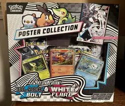 Pokemon TCG SEALED SV: Unova Black Bolt & White Flare Poster Collection NEW - Image 1