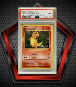 Charmander *PSA 9* 2016 Pokemon XY Evolutions Cosmos Holo Toys R Us #9 MINT - Image 1