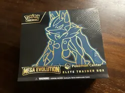 Pokemon TCG Pokemon Center Mega Evolution Elite Trainer Box [Lucario] *tear*frnt - Image 1