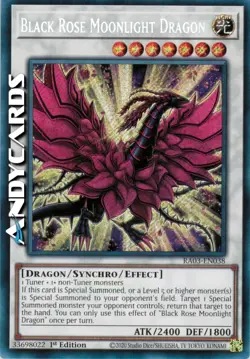 BLACK ROSE MOONLIGHT DRAGON • Segreta • RA03 EN038 • 1Ed • Yugioh! • ANDYCARDS - Image 1
