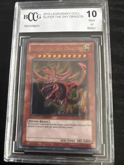 Set of 3 God Cards Obelisk Slifer Ra LC01 EN001 EN002 EN003 2010 Yugioh BGS 10 - Image 3