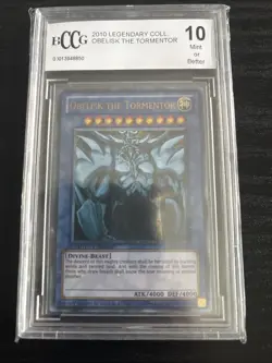 Set of 3 God Cards Obelisk Slifer Ra LC01 EN001 EN002 EN003 2010 Yugioh BGS 10 - Image 5