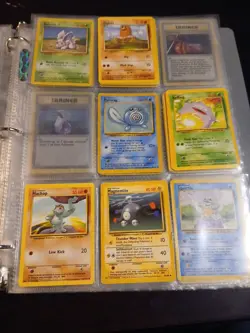 Vintage Pokemon TCG WOTC Y2K Card Binder- Most Are Heavily Played Damaged Cards - Image 4