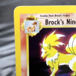 Brock's Ninetales Holo Rare 3/132 Gym Challenge WOTC Pokemon Card NM - Image 3