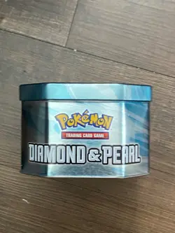 Empty Pokemon Diamond & Pearl Lucario Collector Card Metal Tin 2007 **TIN ONLY - Image 2
