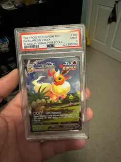 Flareon VMAX SWSH180 Sword & Shield Promo Card Holo PSA 9 - Image 1