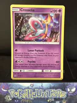 Pokemon Card Cresselia 59/156 Ultra Prism Holo Rare Near Mint - Image 1
