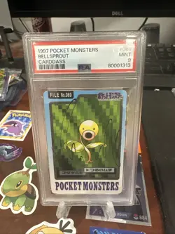 Pokemon Japanese Carddass 1997 069 Bellsprout Card 69 Bandai PSA 9 79944361 - Image 1