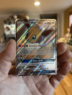 Pokemon Eevee GX TCG Full Art Holo Rare Black Star Promo Card SM242 - Image 1