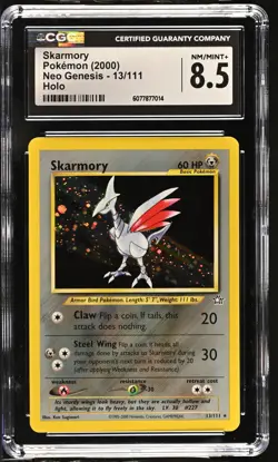 CGC 8.5 Skarmory 2000 Neo Genesis 13/111 Holo Pokemon Card - Image 1