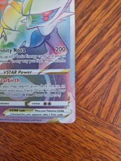 Pokemon Arceus VSTAR TCG Holo Card Brilliant Stars 176/172 Rainbow Secret Rare - Image 4