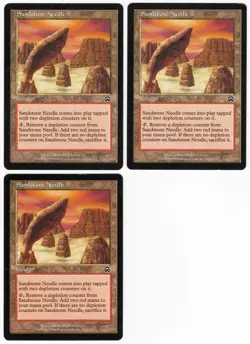 Sandstone Needle x3 3x 1999 Mercadian Masques Colorless Land MTG SP - NM AZ2 - Image 1