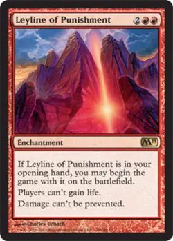 MTG Leyline of Punishment, Light Play, English Magic 2011 - Image 1