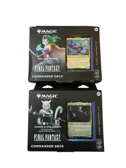 Lot 2 X Magic Final Fantasy Commander Deck Revival Trance & Scions & Spellcraft - Image 1