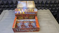 MTG lot 6 WEATHERLIGHT Factory Sealed Booster Packs w/Box - Image 1