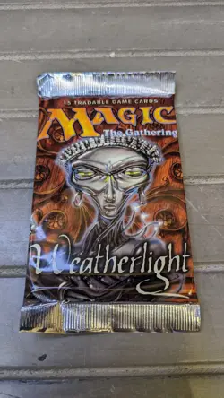 MTG lot 6 WEATHERLIGHT Factory Sealed Booster Packs w/Box - Image 2